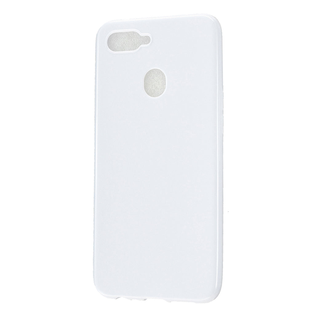 For OPPO A7/F9/F9 Pro Cellphone Cover Non-Slip Ultra Thin Silm Fit Easy Install Soft TPU Smartphone Shell Milk white