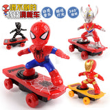Children Cartoon Movie Figure Simulation Scooter Electric Rotating Tumble Toys Skateboard kid scooter