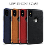 Luxury Textured Back Cover Flexible Soft Shockproof Full Protection Cases for iPhone X Black