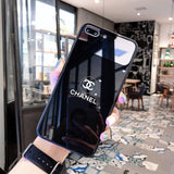 Chanel Icon Phone Case for iPhone6/6S, 6/6S PLUS, 7/8, 7/8plus, X/XS, XR, XS MAX Stylish Chic Mirror Full Protection Anti-falling white
