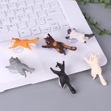 Cute Cartoon Cat Phone Holder Car Mount Sucker Bracket Universal for Sumsung Huawei LG iPhone X XS 8 7 6 yellow