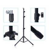 Foldable Adjustable 360 Rotating Stand Tripod Mount for iPad Tablets Phone black