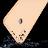 For HUAWEI Honor 8X Ultra Slim PC Back Cover Non-slip Shockproof 360 Degree Full Protective Case Gold_HUAWEI Honor 8X