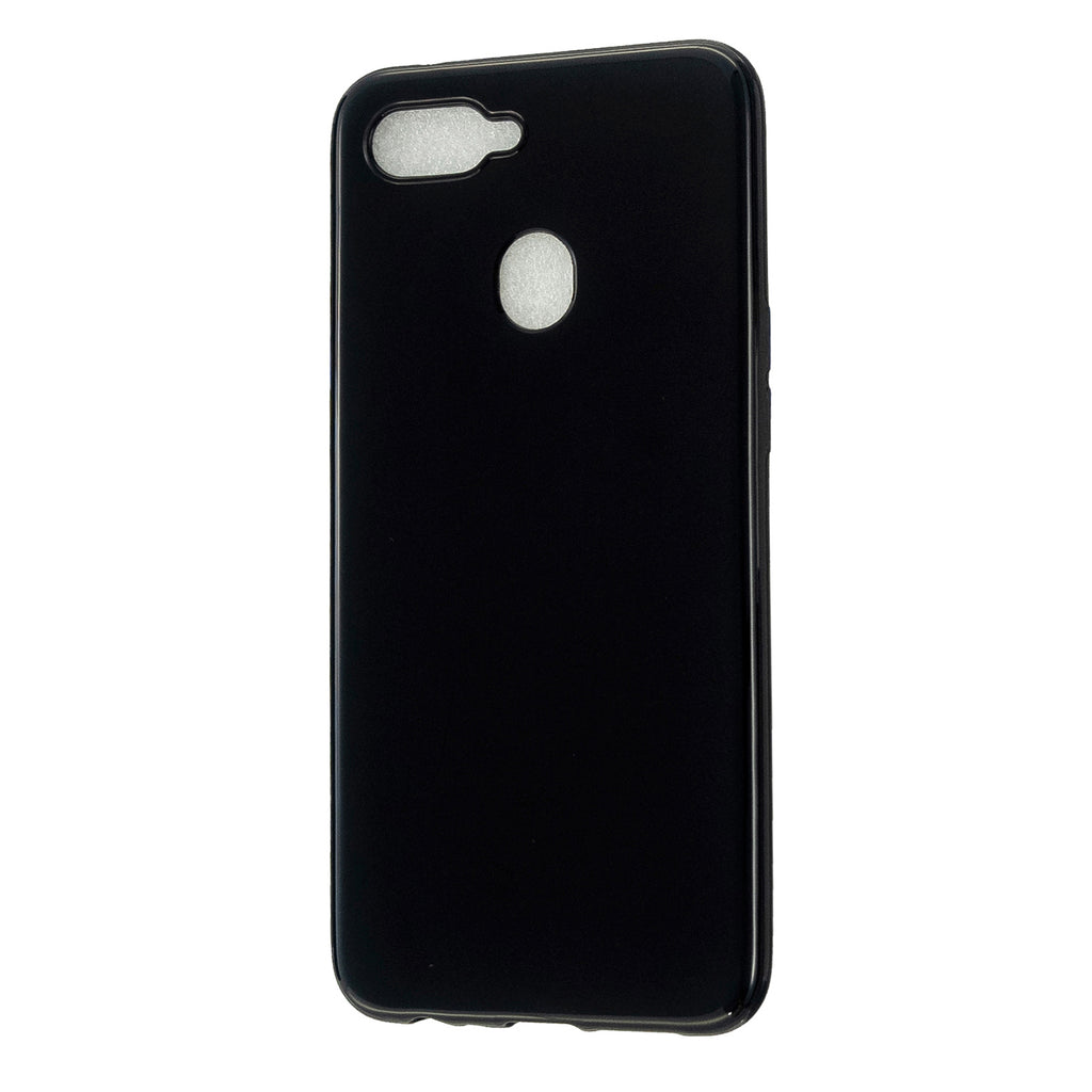 For OPPO A7/F9/F9 Pro Cellphone Cover Non-Slip Ultra Thin Silm Fit Easy Install Soft TPU Smartphone Shell Bright black