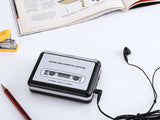 Cassette Tape-to-MP3 Converter - Plug and Play, Win + Mac Compatible, Auto Reverse, Audacity Audio Software