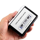 Cassette Tape-to-MP3 Converter - Plug and Play, Win + Mac Compatible, Auto Reverse, Audacity Audio Software