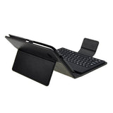 RioRand Wireless Bluetooth Keyboard + Leather Case Stand for 7"" Samsung Galaxy Tab P3100, P3110, P6200, P6210