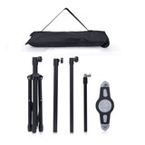 Foldable Adjustable 360 Rotating Stand Tripod Mount for iPad Tablets Phone black