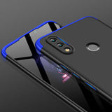 For HUAWEI Honor 8X Ultra Slim PC Back Cover Non-slip Shockproof 360 Degree Full Protective Case Blue black blue_HUAWEI Honor 8X