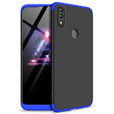 For HUAWEI Honor 8X Ultra Slim PC Back Cover Non-slip Shockproof 360 Degree Full Protective Case Blue black blue_HUAWEI Honor 8X