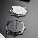 Crystal Wireless Charger Pad Mobile Phone Wireless Receiver Charging Base Universal Charge Base for Apple IOS Android black