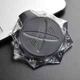 Crystal Wireless Charger Pad Mobile Phone Wireless Receiver Charging Base Universal Charge Base for Apple IOS Android black