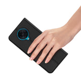 DUX DUCIS For Redmi K30 Pro Leather Mobile Phone Cover Magnetic Protective Case Bracket with Cards Slot Royal blue