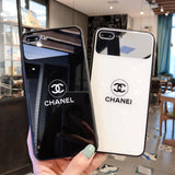 Chanel Icon Phone Case for iPhone6/6S, 6/6S PLUS, 7/8, 7/8plus, X/XS, XR, XS MAX Stylish Chic Mirror Full Protection Anti-falling white