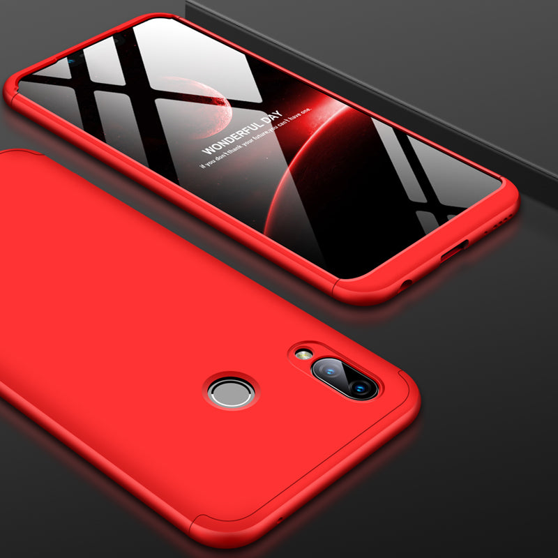 For Honor PLAY Ultra Slim PC Back Cover Non-slip Shockproof 360 Degree Full Protective Case red