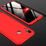 For Honor PLAY Ultra Slim PC Back Cover Non-slip Shockproof 360 Degree Full Protective Case red