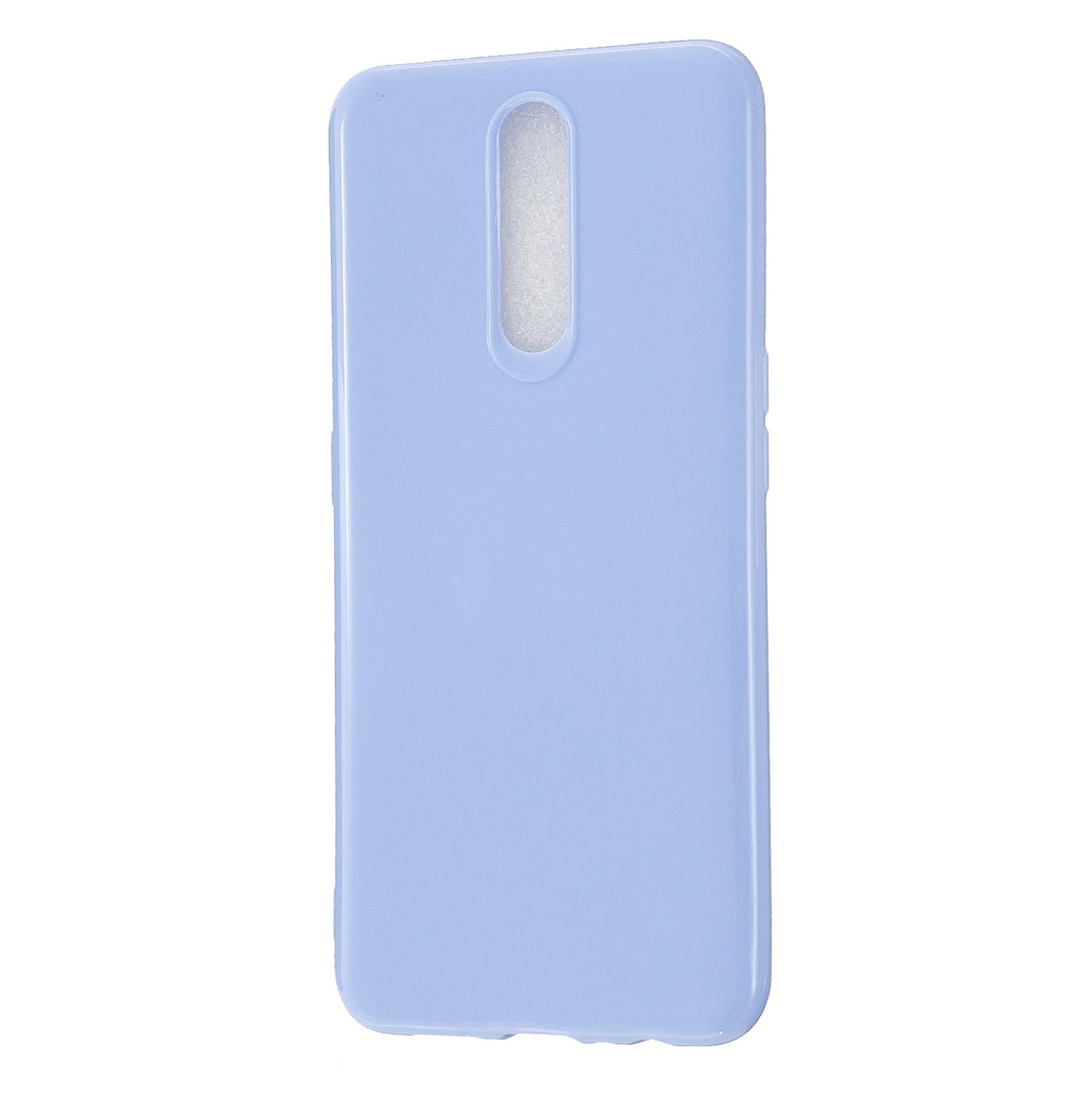 For OPPO F11/F11 Pro Cellphone Cover Glossy TPU Simple Profile Bumper Protective Mobile Phone Case Taro purple