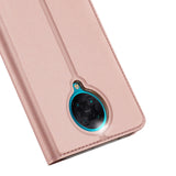 DUX DUCIS For Redmi K30 Pro Leather Mobile Phone Cover Magnetic Protective Case Bracket with Cards Slot Pink