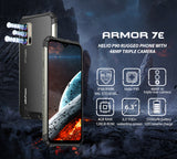 Ulefone Armor 7E Rugged Mobile Phone Helio P90 4G 128G Smartphone WiFi IP68 Global Version Android 9.0 NFC/48MP black