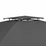 Garden Marquee Pavilion Tent with Curtains Hexagonal 11.8'x8.7'