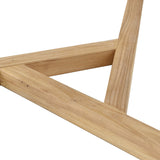 Round Glass Coffee Table for Living Room with Tempered Glass Top & Sturdy Wood Base (Oak) AL