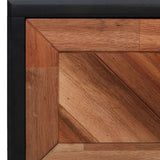 Nightstand 15.7"x11.8"x20.9" Solid Acacia Wood and MDF