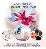 Dollhouse Miniatures Kit with Furniture LED Lights Dust Proof Miniature Wooden Model