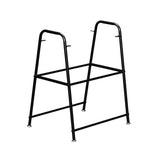 Wood Color Two-Layer Trapezoidal Belt Oxford PVC Waterproof Cloth Book Bag Wrought Iron Side Table