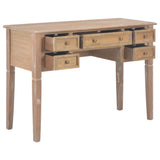 Writing Desk Brown 43.1"x17.7"x30.5" Wood