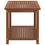 Side Table Solid Acacia Wood 17.7"x17.7"x17.7"