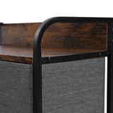 5-Drawer Dresser, 4-Tier Storage Organizer, Tower Unit for Bedroom, Hallway, Entryway, Closets - Sturdy Steel Frame, Wooden Top, Removable Fabric Bins