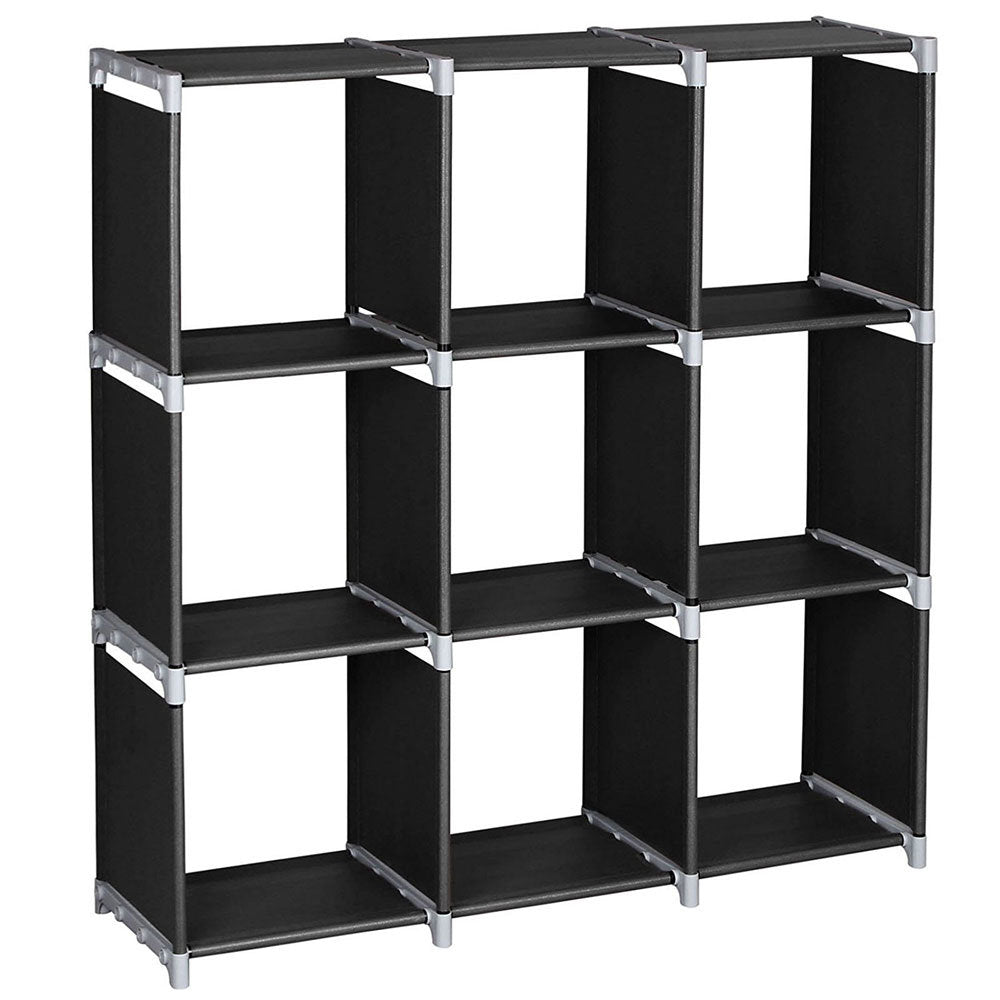 3Tier 9 Compartment Storage Cube Closet Organizer Shelf 9 CubesBookcase Storage