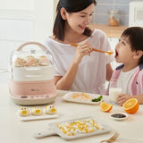 Bear Mini Steamed Vermicelli Roll Maker; Chinese Breakfast Maker; Multi-function Warmer Steamer