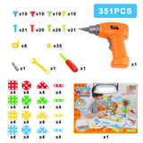 237 Pieces Creative Toy Drill Puzzle Set, STEM Learning Educational Toys, 3D Construction Engineering for Ages 3-10 Year Old