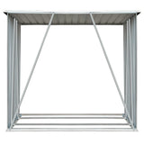 Garden Log Storage Shed Galvanized Steel 64.2"x32.7"x60.6" Anthracite