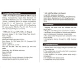 Dual PD QC3.0 4 Port USB 2.4A Desktop Multi-Function Charging Station Dock Intelligent Smart Charger - UK  Plug