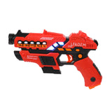 Small Laser Gun 4 Packs (Red/Yellow/Blue/Green) Vest 4 Packs (Red/Yellow/Blue/Green)