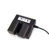 Dual Channel Digital Camera Battery Charger with LCD Display for NP-F770 F750 F550 F960 Australian Plug