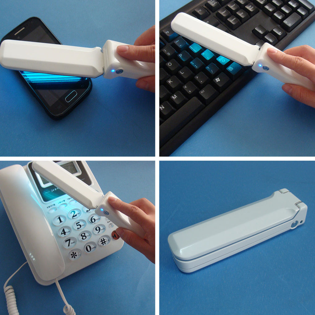 USB Portable UVC Disinfection Stick Sterilization Lamp Germicidal Light for Personal Hygiene Travel white