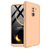 For XIAOMI Pocophone F1 Ultra Slim PC Back Cover Non-slip Shockproof 360 Degree Full Protective Case gold