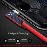 L Shaped Angle Head Type-C Charging Data Transmission Cable Adapter 0.3m for Phone red