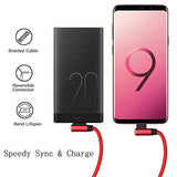 L Shaped Angle Head Type-C Charging Cable Data Transmission Cable Adapter 3 Meter for Phone red