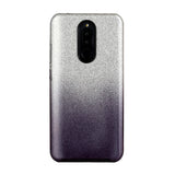 For XIAOMI CC9E/A3/10/10 PRO/K20/K20 pro Phone Case Gradient Color Glitter Powder Phone Cover with Airbag Bracket black