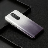 For XIAOMI CC9E/A3/10/10 PRO/K20/K20 pro Phone Case Gradient Color Glitter Powder Phone Cover with Airbag Bracket black