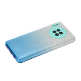 For HUAWEI Mate 30/Nova 5I pro/Mate 30 Pro/PSmart /Y5P/Y6P 2020 Phone Case Gradient Color Glitter Powder Phone Cover with Airbag Bracket blue