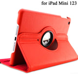 PU Leather Smart Stand Flip Case Cover for Apple iPad mini3/2/1 360 Rotation Tablet Full Protector Case