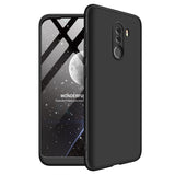 For XIAOMI Pocophone F1 Ultra Slim PC Back Cover Non-slip Shockproof 360 Degree Full Protective Case black