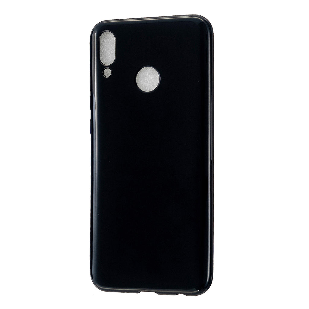 For HUAWEI Y9/Y9 Prime 2019 Cellphone Shell Glossy TPU Case Soft Mobile Phone Cover Full Body Protection Bright black