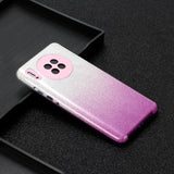 For HUAWEI Mate 30/Nova 5I pro/Mate 30 Pro/PSmart /Y5P/Y6P 2020 Phone Case Gradient Color Glitter Powder Phone Cover with Airbag Bracket purple