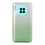 For HUAWEI Mate 30/Nova 5I pro/Mate 30 Pro/PSmart /Y5P/Y6P 2020 Phone Case Gradient Color Glitter Powder Phone Cover with Airbag Bracket green